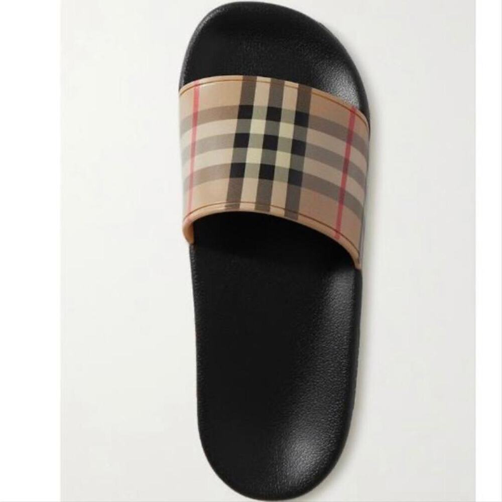 BURBERRY Check rubber slides sandals - Picture 5 of 5